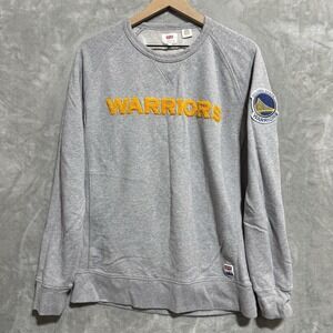 Levis x Warriors Crewneck Sweater Men's Large Gray‎ Golden State Bay Basketball